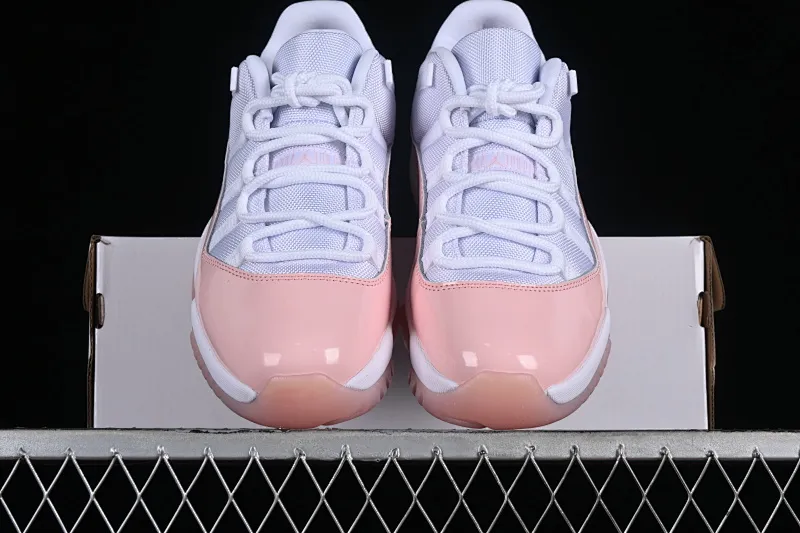 All categories Air Jordan Jordan series basketball shoes Air Jordan 11 F version Air Jordan 11 Low "Legend Pin" AJ11 Joe 11 girl pink genuine standard genuine carbon low-top basketball shoes AH7860-160